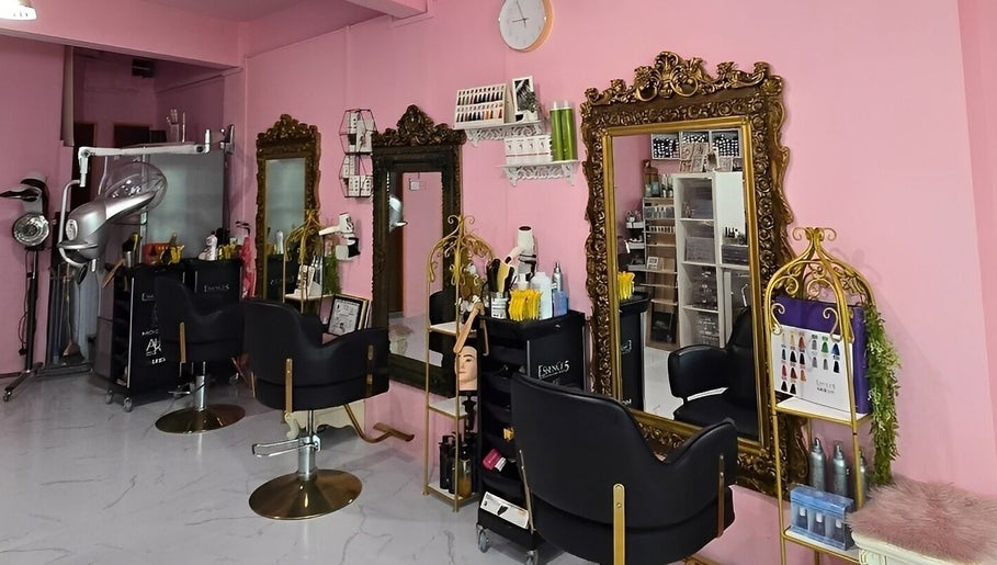 Elegant salon interior with vintage mirrors at Magnifique By Paris Jane - Ang Mo Kio, Singapore, Singapore, SG.