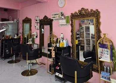 Elegant salon interior with vintage mirrors at Magnifique By Paris Jane - Ang Mo Kio, Singapore, Singapore, SG.