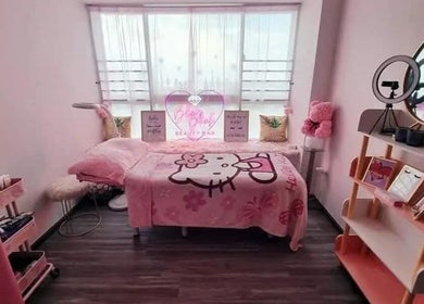 Cozy treatment room at Magnifique By Paris Jane - Ang Mo Kio, Singapore, Singapore, SG, featuring pink decor.
