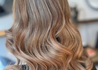 Elegant waves shine at Flicks Hair Studio, Fareham, England, GB, showcasing expert styling.