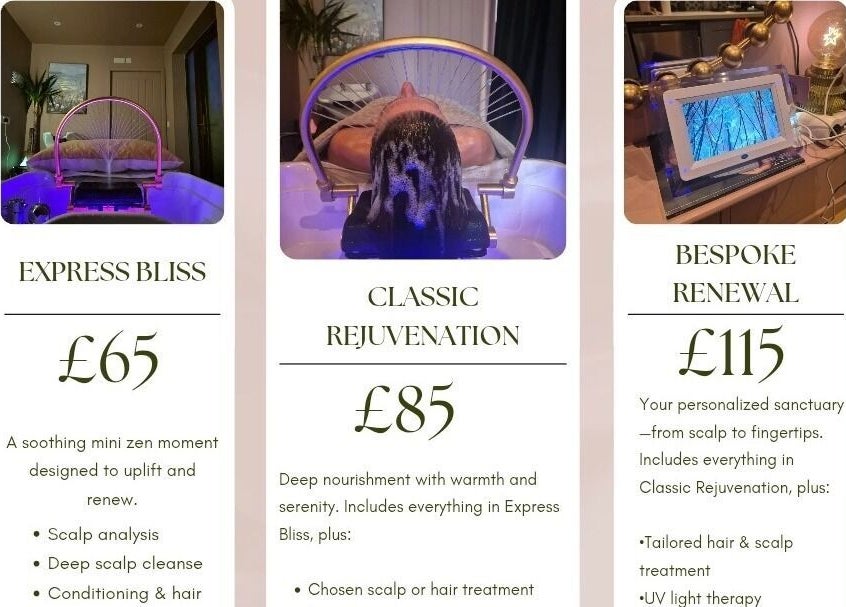Experience rejuvenation at Japanese head spa by Lucy Butterly in Horsham, England with Express Bliss, Classic Rejuvenation.