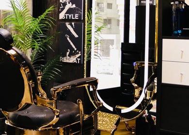 Luxurious salon chair at Hayre Grooming Salon, Abu Dhabi, Abu Dhabi, AE. Modern decor and pampering vibes.