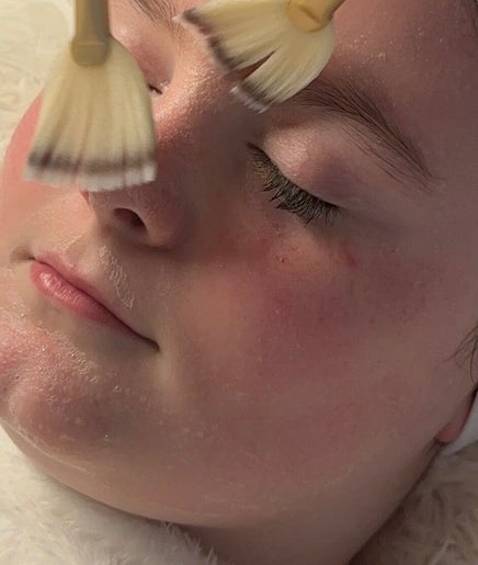 Relaxing facial treatment at taylarmadeskin, Paisley, Scotland, GB, enhancing skin glow and rejuvenation.