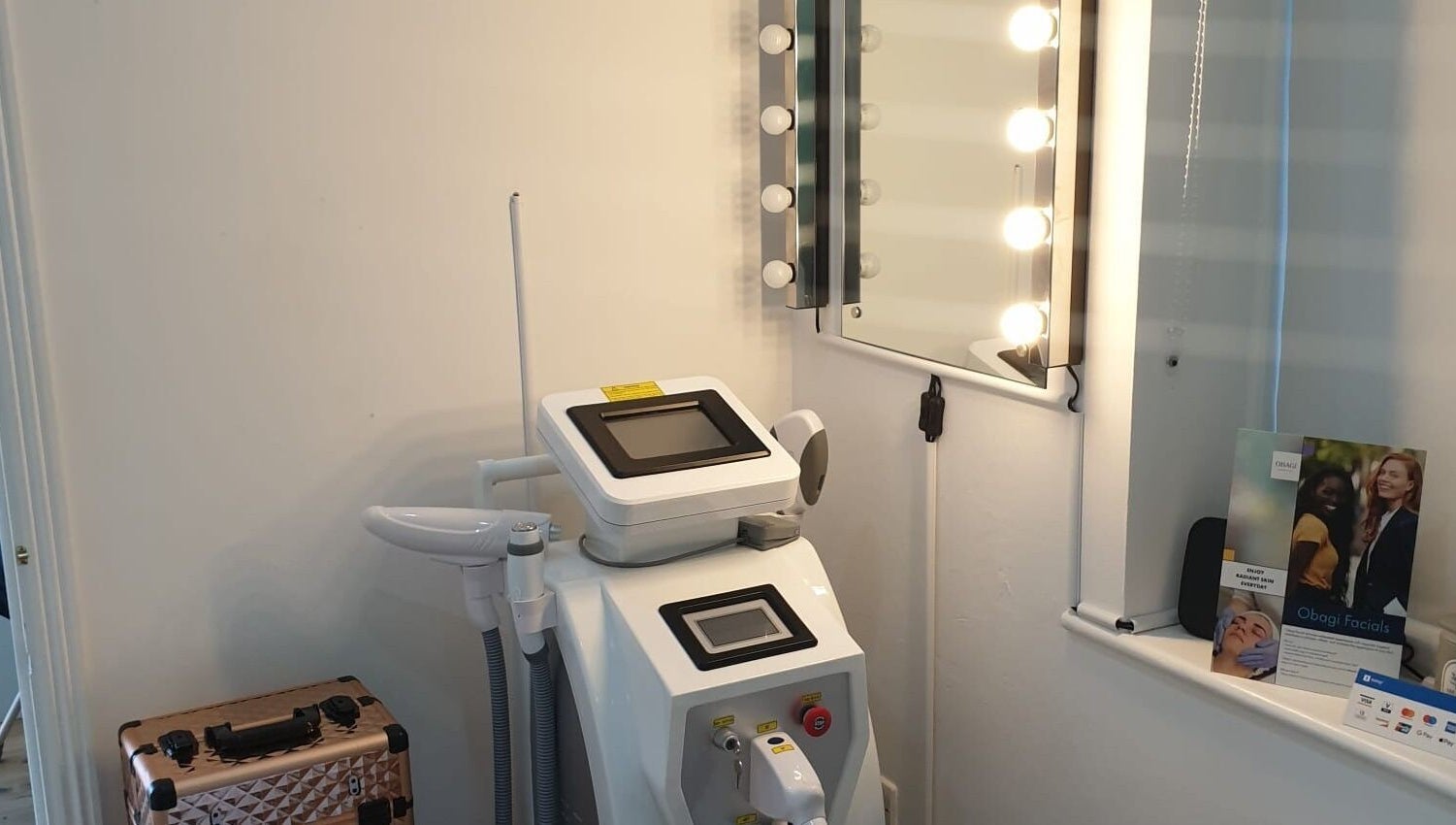 Advanced beauty equipment at Skin&Wellness Medics@Bombshell, Basingstoke, England, GB.
