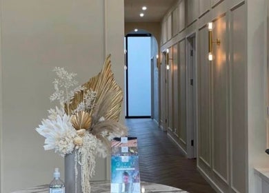 Elegant interior of X&O Beauty Co in Melbourne, Victoria, AU with decor and a calm, inviting atmosphere.