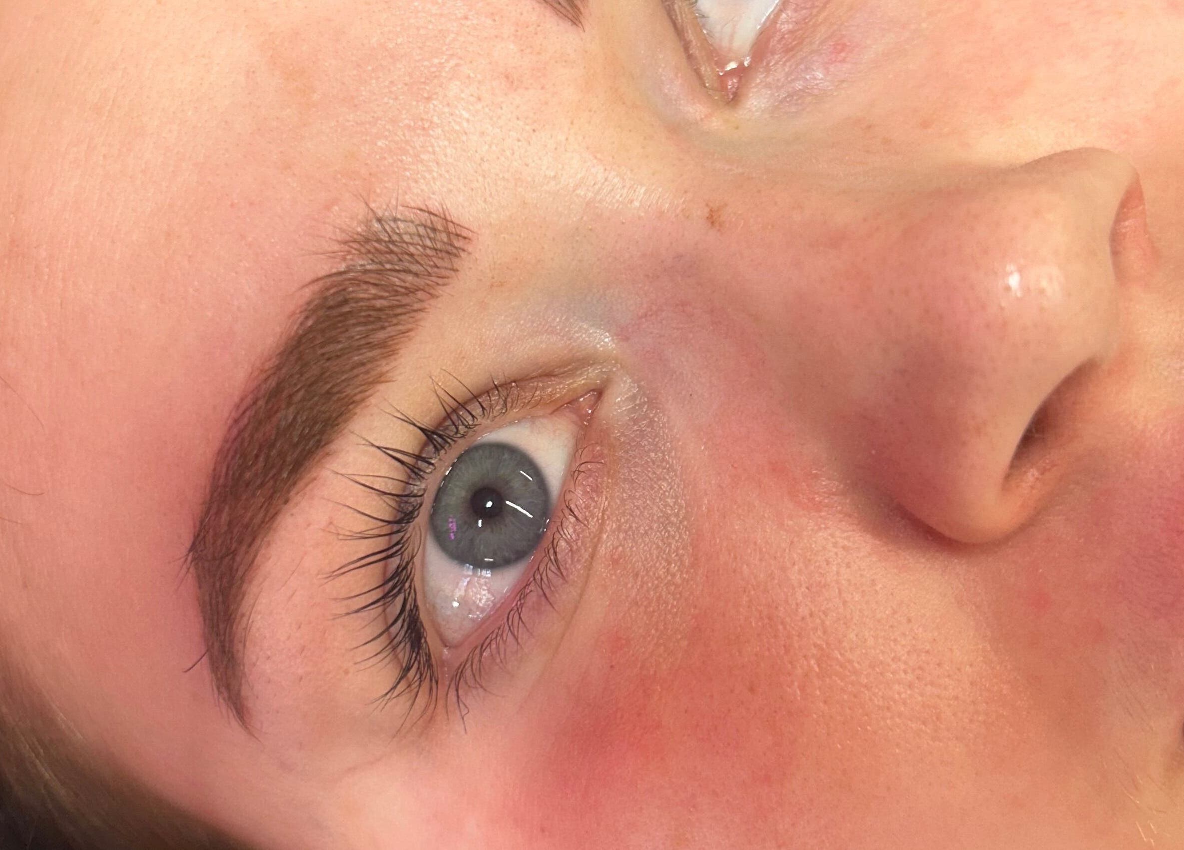 Expert eyebrow enhancement at Lilly Hoffmann permanent cosmetics, Brynhyfryd, Wales, GB.