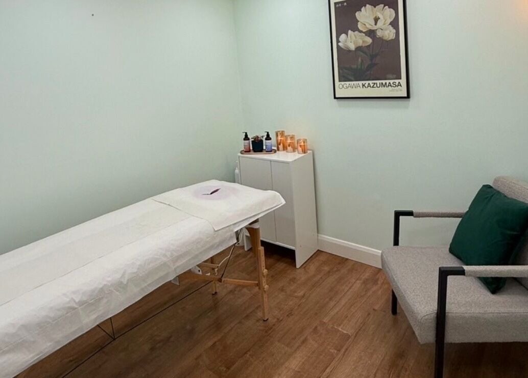 Calm massage room at Catching Comfort Massage at Bricklane - Aldgate East, London, England, GB.