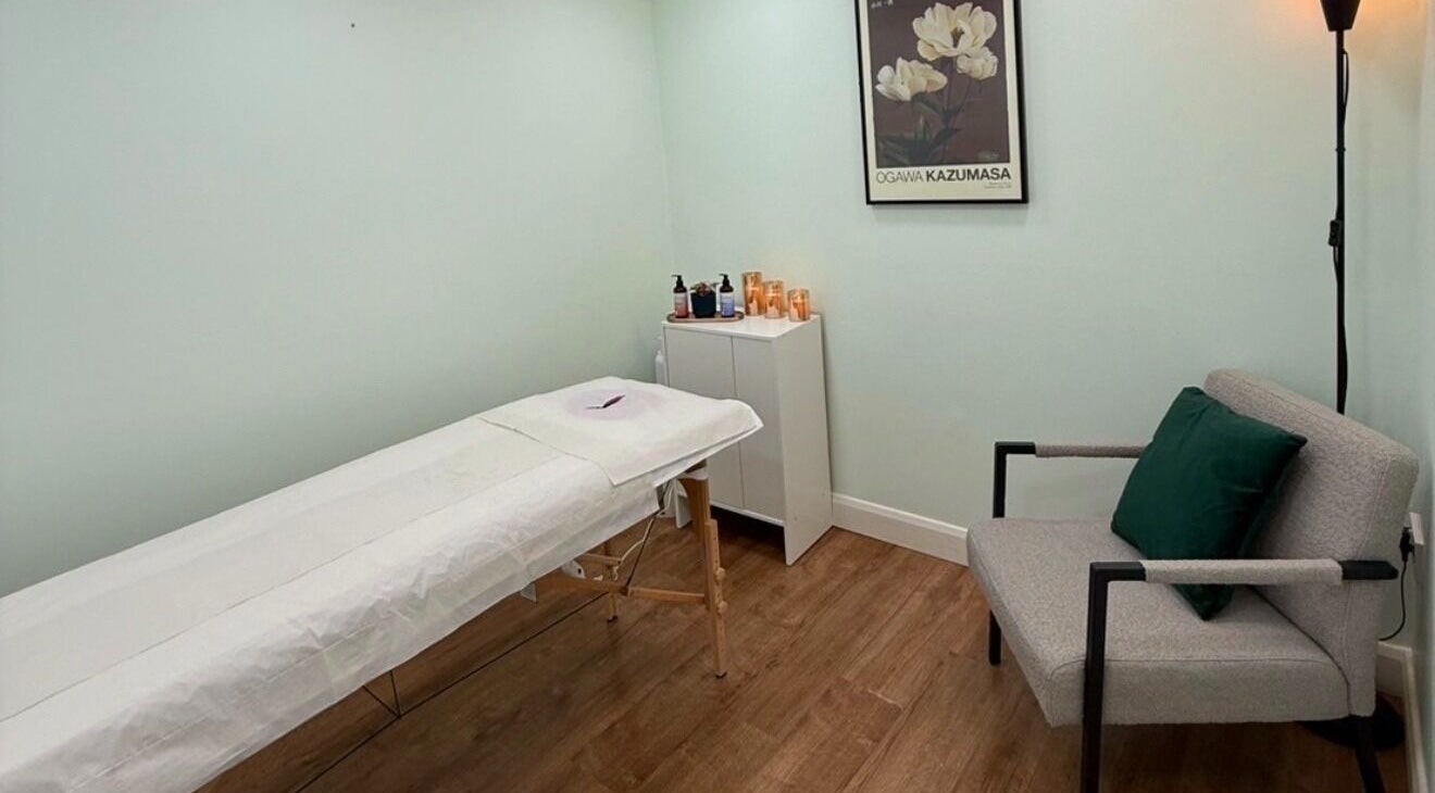 Calm massage room at Catching Comfort Massage at Bricklane - Aldgate East, London, England, GB.