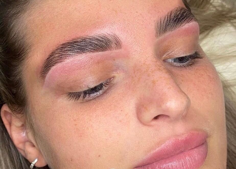 Perfectly shaped brows at Custom Brow Studio, Swinton, England, GB showcasing expert care.