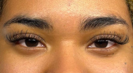 Close-up of beautifully done lashes at Omorfia by Amari, Couva, Couva-tabaquite-talparo Regional Corporation, TT.