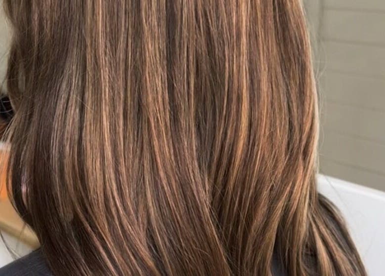 Stylish hair highlights at Smiths Lake Hair Studio in Smiths Lake, New South Wales, AU.