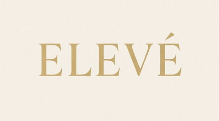 Elevè Skin Clinic logo in Radcliffe, England, GB. Elegant gold on beige backdrop.