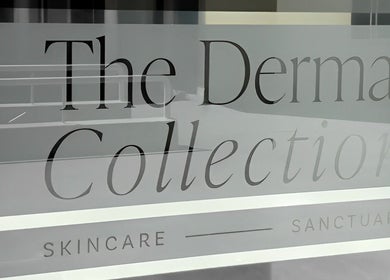 The Dermal Collection signage at Cape Town, Western Cape, ZA offering skincare and wellness services.