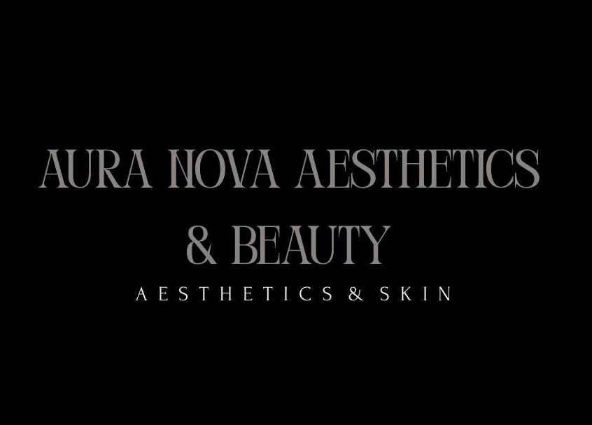 Aura Nova Aesthetics & Beauty logo at Royal Tunbridge Wells, England, GB. Elegant and sleek design.