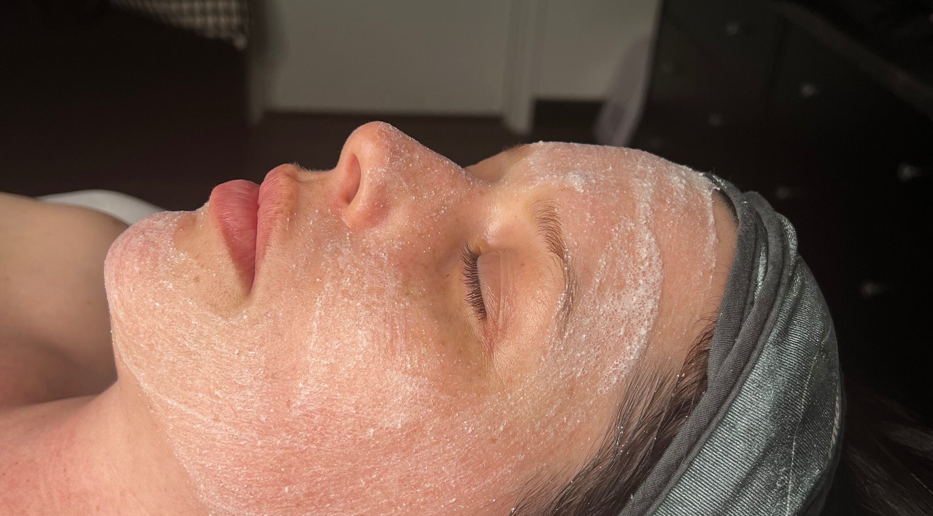 Facial treatment at The Skin & Beauty Studio in Cambridge, Ontario, CA highlighting glowing skin.