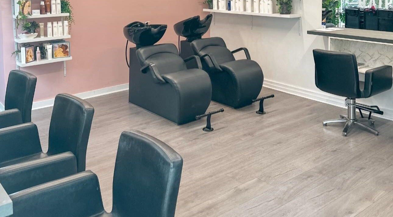 Modern hair wash stations at Katy & Co. Hair in Engadine, New South Wales, AU.