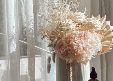 Elegant floral arrangement at Katy & Co. Hair, Engadine, New South Wales, AU.