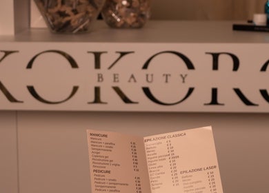Listino prezzi di Kokoro Beauty a Reggio Emilia, Emilia-romagna, IT per servizi di bellezza e benessere.