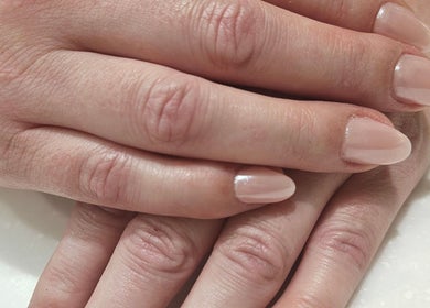 Close-up of elegant nails at Madelyn Chicago Nail Spa, Chicago, Illinois, US.
