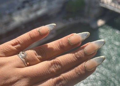 Elegant nail art design at Madelyn Chicago Nail Spa in Chicago, Illinois, US.