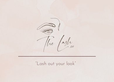 Elegant logo design of The Lash.co featuring an eye illustration in Sint Michiel, CW.