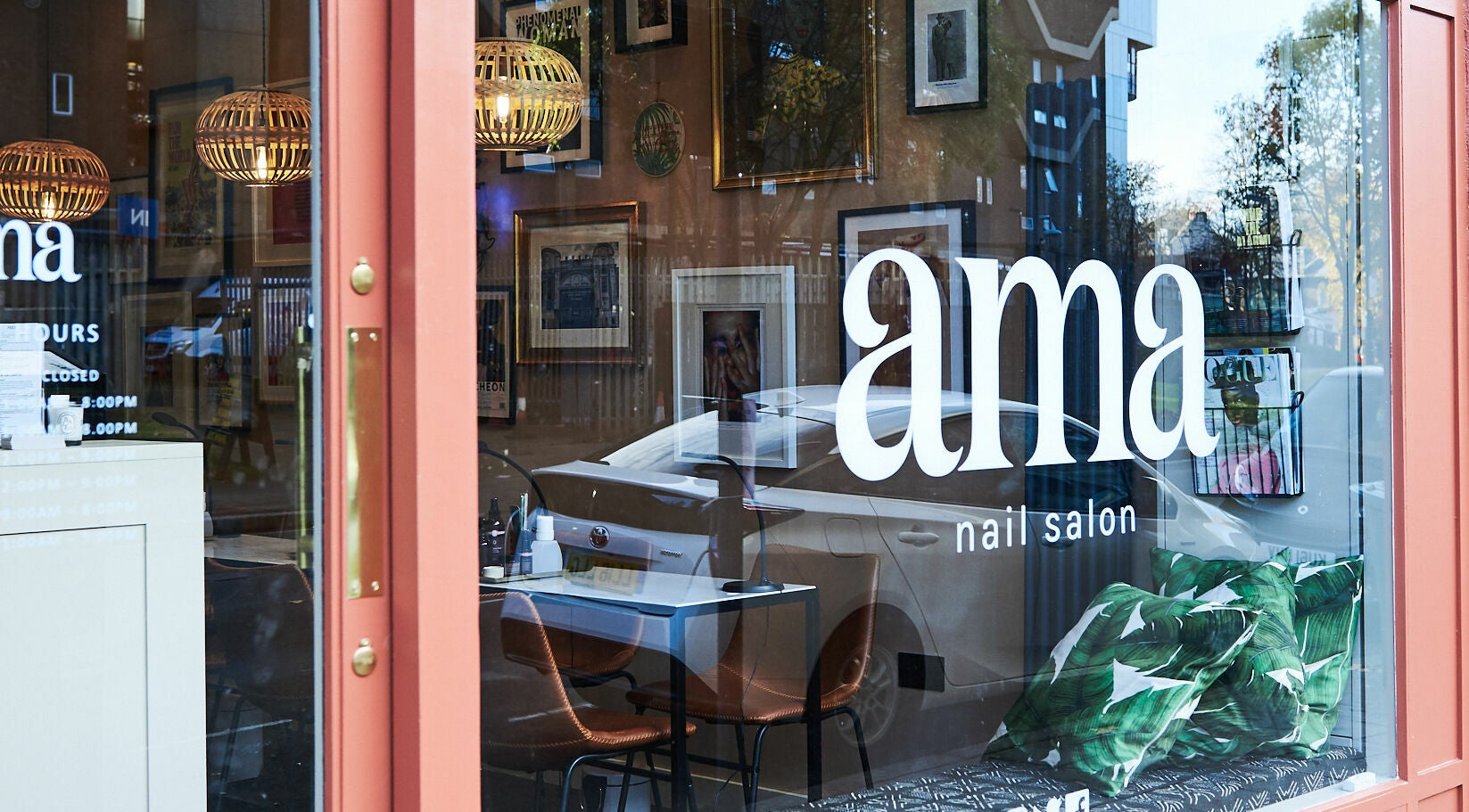 Stylish exterior of AMA Brixton in London, England, GB, showcasing chic decor and modern ambiance.