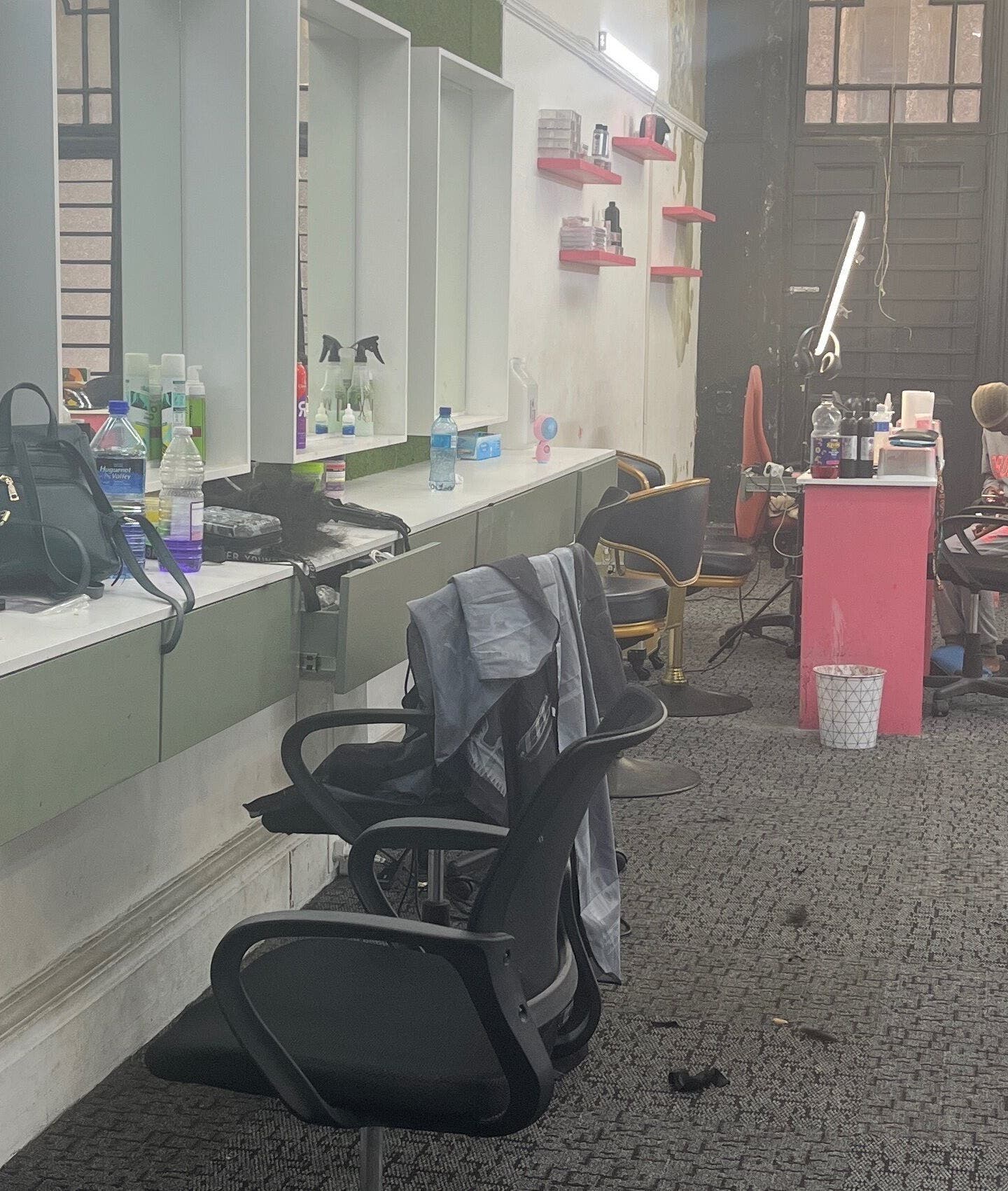 Beautybasics63 salon interior with styling stations in Cape Town, Western Cape, ZA.