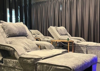Luxurious massage chairs at Foot Magic Reflexology in SERI KEMBANGAN, Selangor, MY offer ultimate comfort.