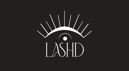 LASHD logo featuring an eye design, located in Salford, England, GB, symbolizing beauty and wellness.