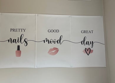 Inspiring wall art at Nails by Jessica, Wicklow, County Wicklow, IE, with nail polish and motivational phrases.