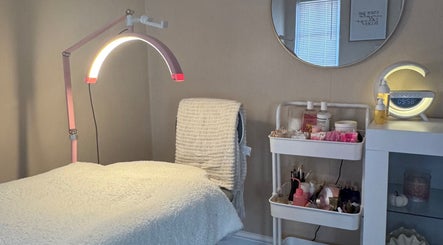 Comfortable treatment area at Baebeauty, Kidderminster, England, GB, showcasing cozy decor and professional tools.