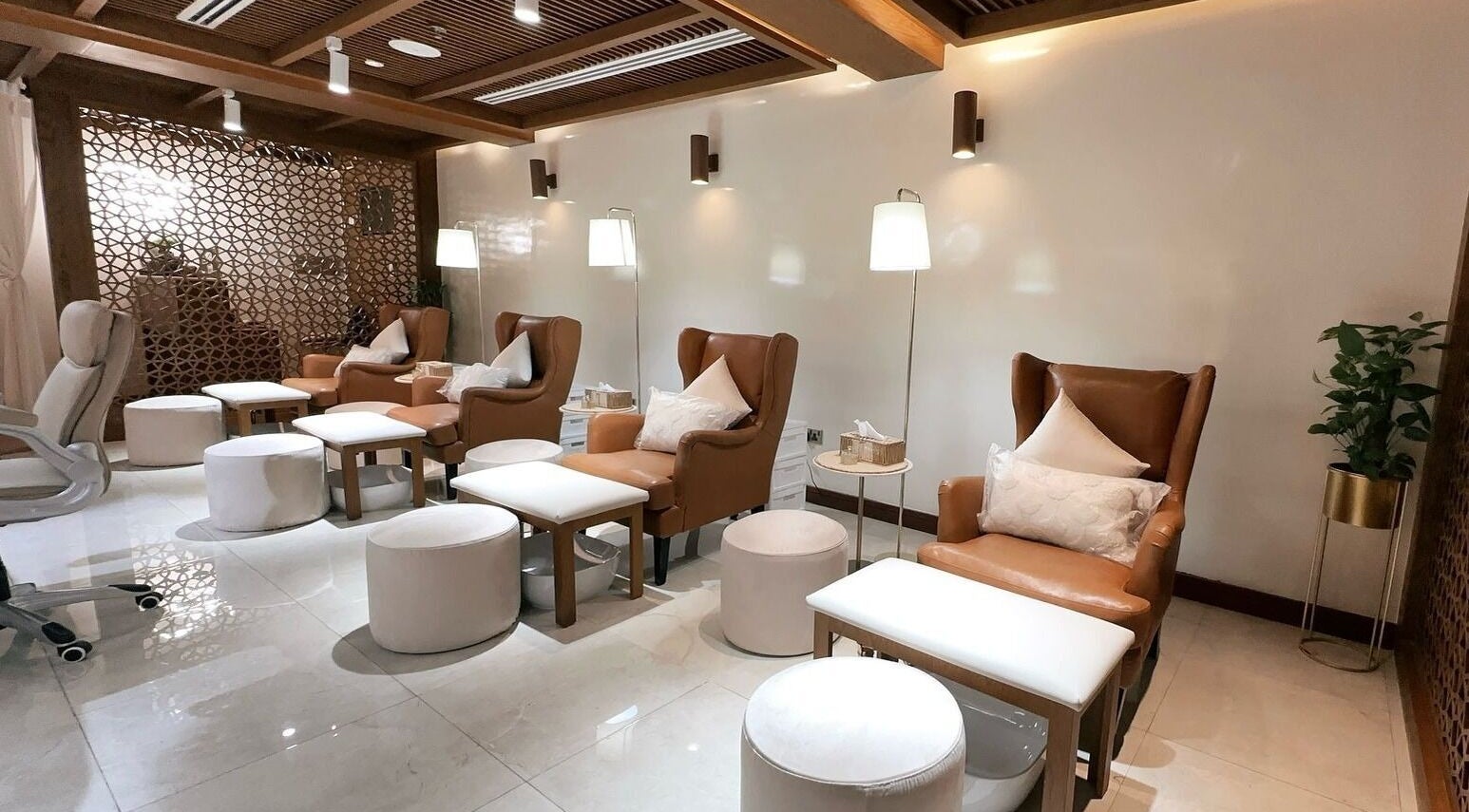 Cozy and elegant seating area at Noor Alhala Beauty Salon, الشارقة, إمارة الشارقةّ, AE.