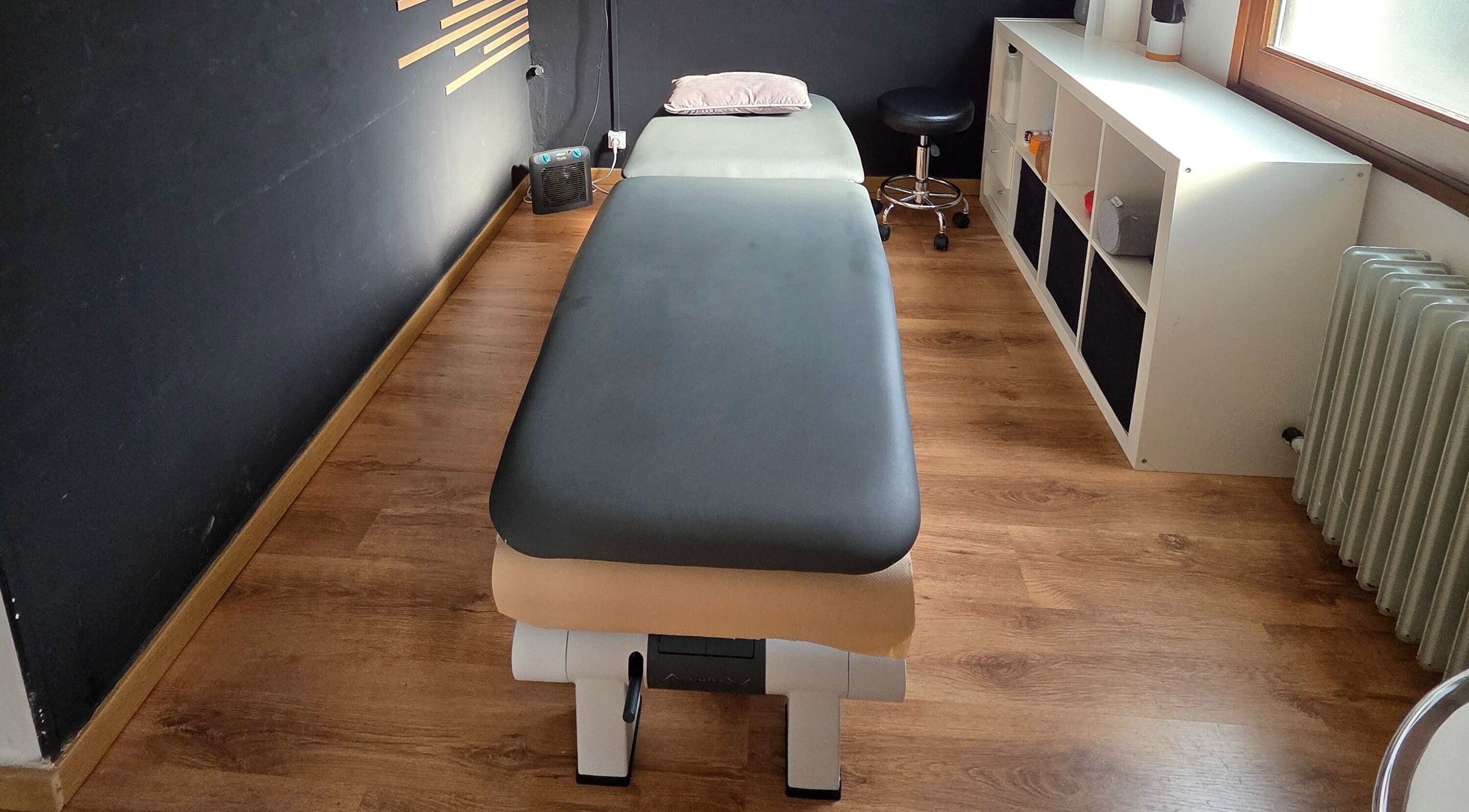 Camilla de masaje en Fisio Sport Guardiola, Guardiola de Berguedà, Catalunya, ES.