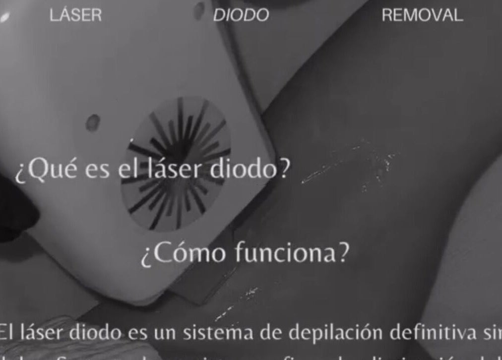 Equipo láser diodo en Cúspide Spa, Culiacán Rosales, Sinaloa, MX, demostrando depilación avanzada.