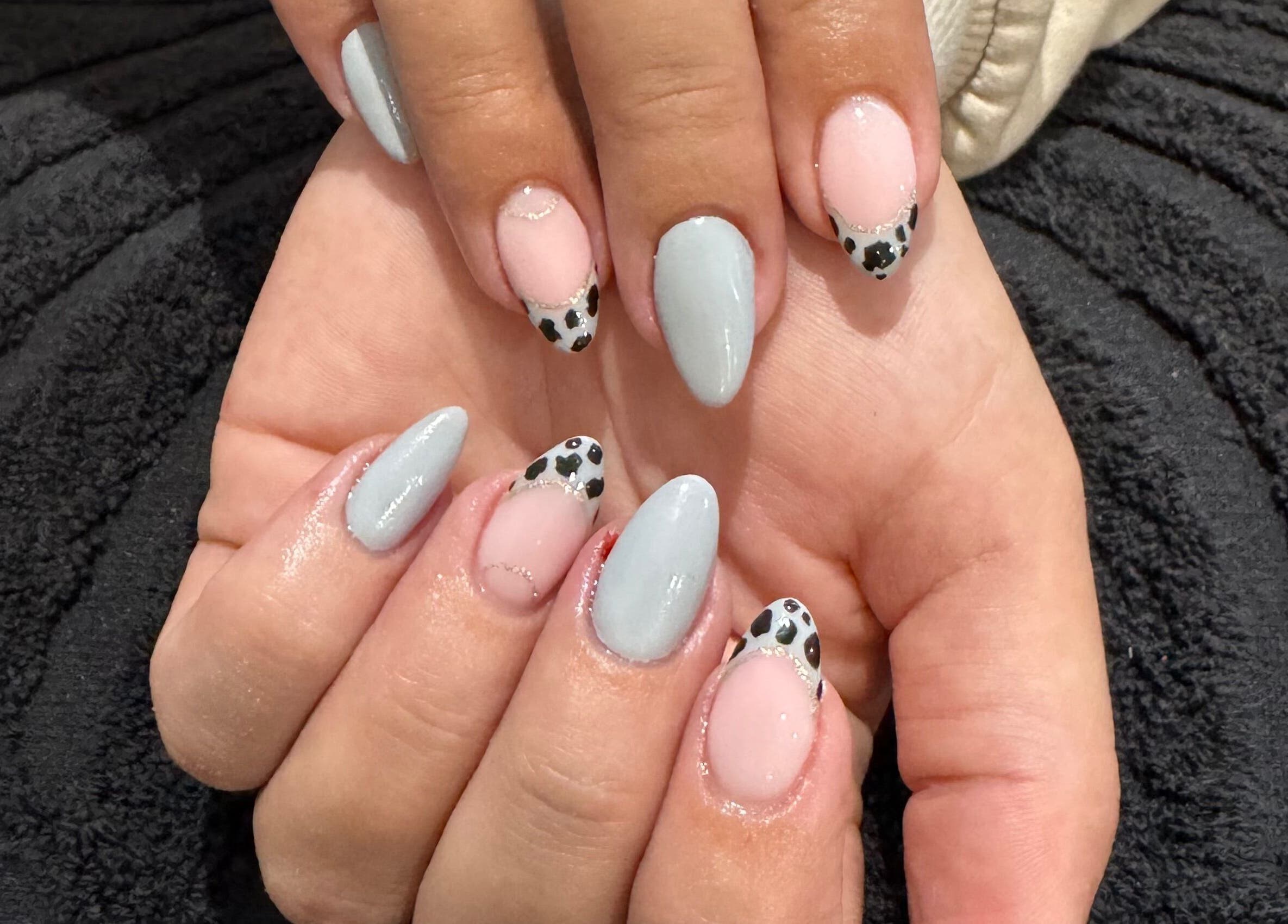 Stylish nail art at Celesté and Madré at The Fountain, Port Elizabeth, Eastern Cape, ZA.