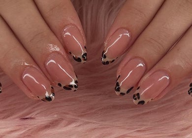 Stylish animal print nails at arushisnails, Crawley, England, GB.