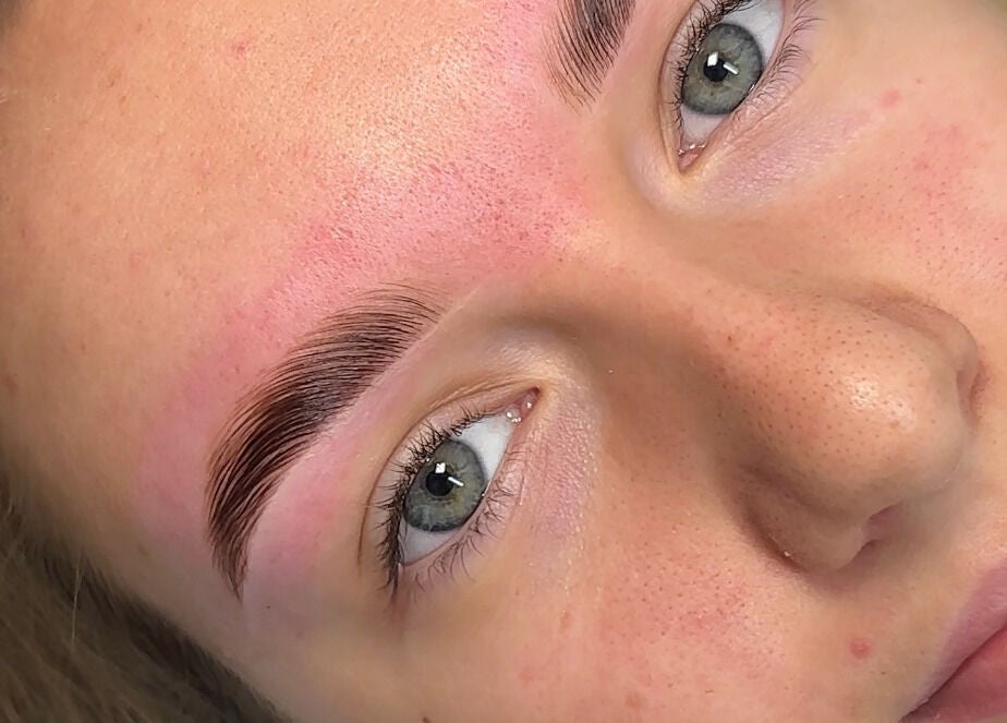 Detailed eyebrow image from Penelope Ink & Co in Swinton, England, GB, showcasing expert grooming.