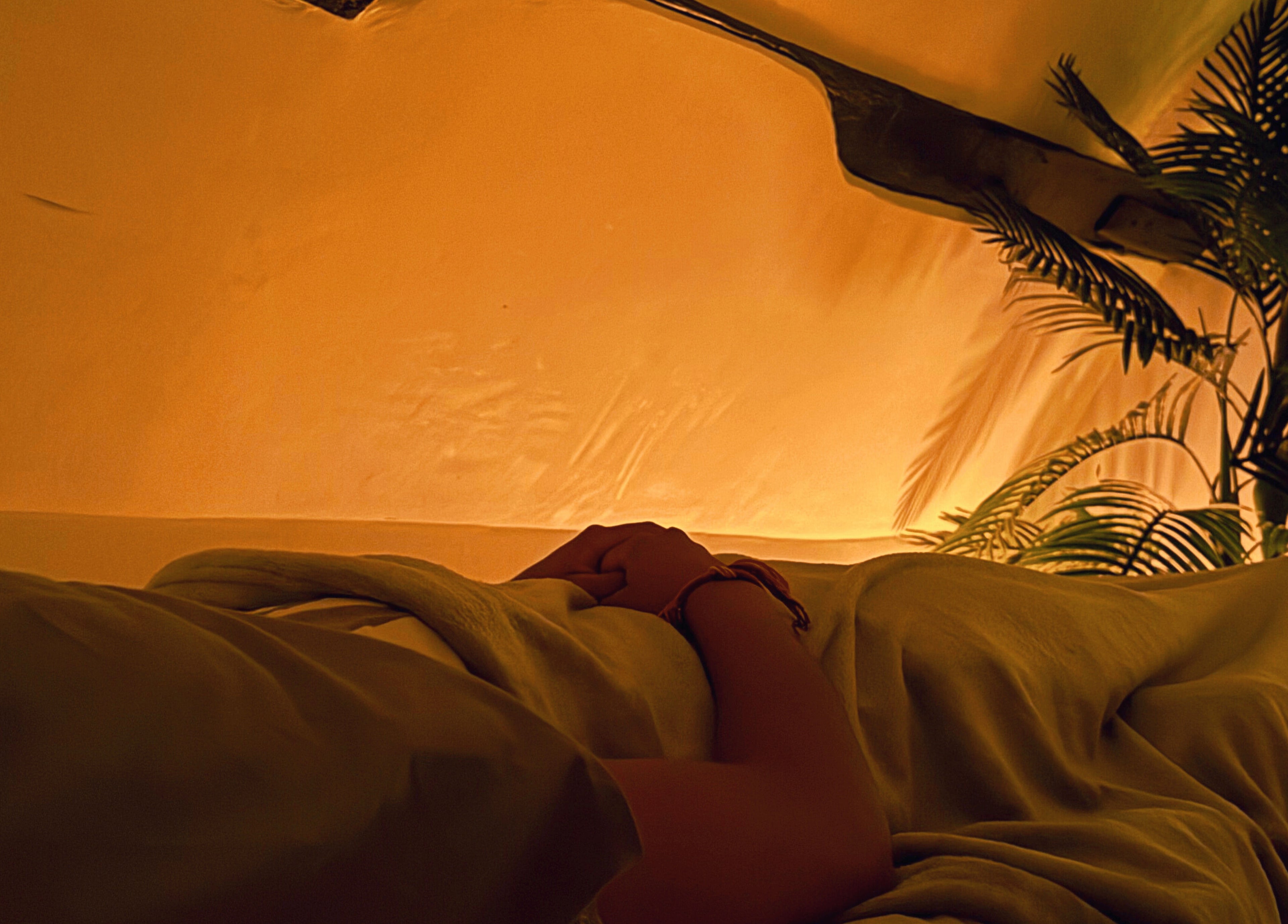 Relaxing ambiance at Iv's Breathwork, Totteridge & Whetstone, England, GB, with warm lighting and plants.