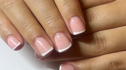 Elegant French manicure at Nailsbymaddymae, Brighton And Hove, England, highlighting delicate craftsmanship.