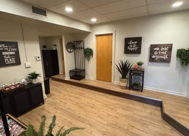 Welcoming entrance at Well Being Akron by Licensed Massage Therapist Korey Cleaver, Akron, Ohio, US.