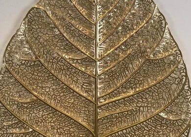 Elegant golden leaf decor at Laanna Spa Valkenburg, Valkenburg, Limburg, NL.
