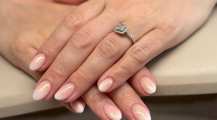 Elegant, shimmering manicure at HUTT Beauty, Ballycastle, Northern Ireland, GB.