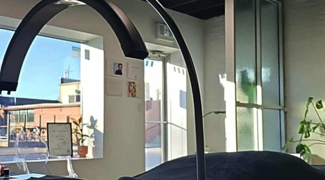 A tranquil interior of The Lash Co. in Windsor, Ontario, CA with natural light and modern decor.