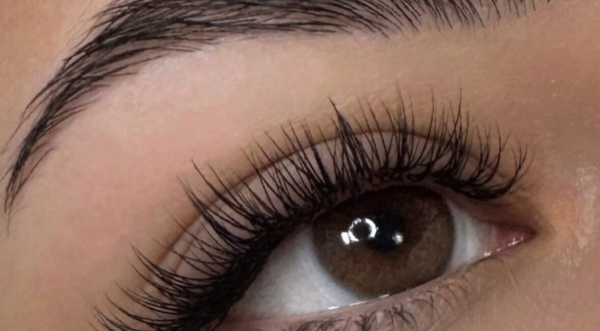Close-up of expertly done lashes at Lashes by Alicia, Kamloops, British Columbia, CA.
