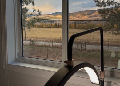 View from Lashes by Alicia in Kamloops, BC, CA, featuring serene landscapes and soft lighting.