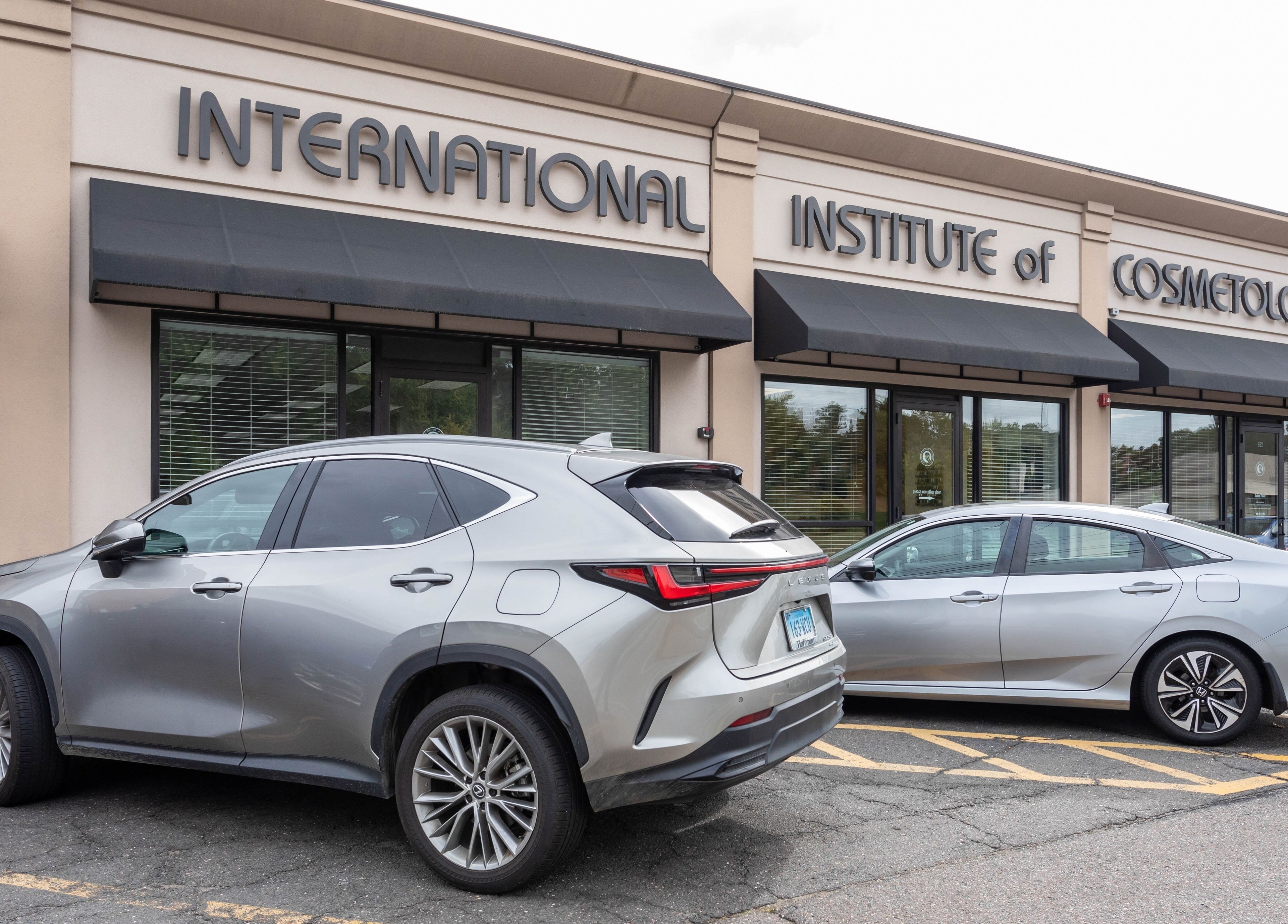IIC Wethersfield exterior view in Wethersfield, Connecticut, US with parked cars.