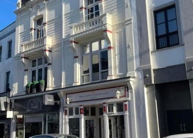 Front view of Hollie’s on Beresford Street, Jersey, GB featuring a stylish exterior.
