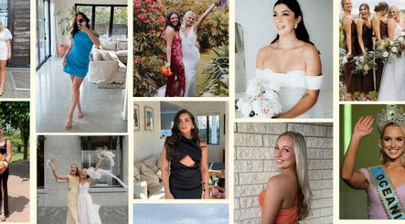 Collage of beauty transformations at Sprays by Sarah, Auckland, Auckland, NZ showcasing weddings and event elegance.