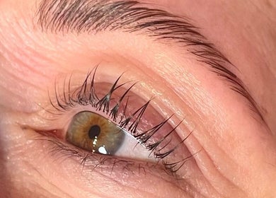 Close-up of eyelash extensions by Beauty by Eme - Mobile Nails & Beauty Birmingham, Birmingham, England, GB.