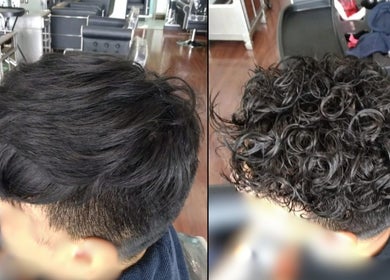 Before and after hairstyle transformation at MaryLuz Hair Salon, Jupiter, Florida, US.